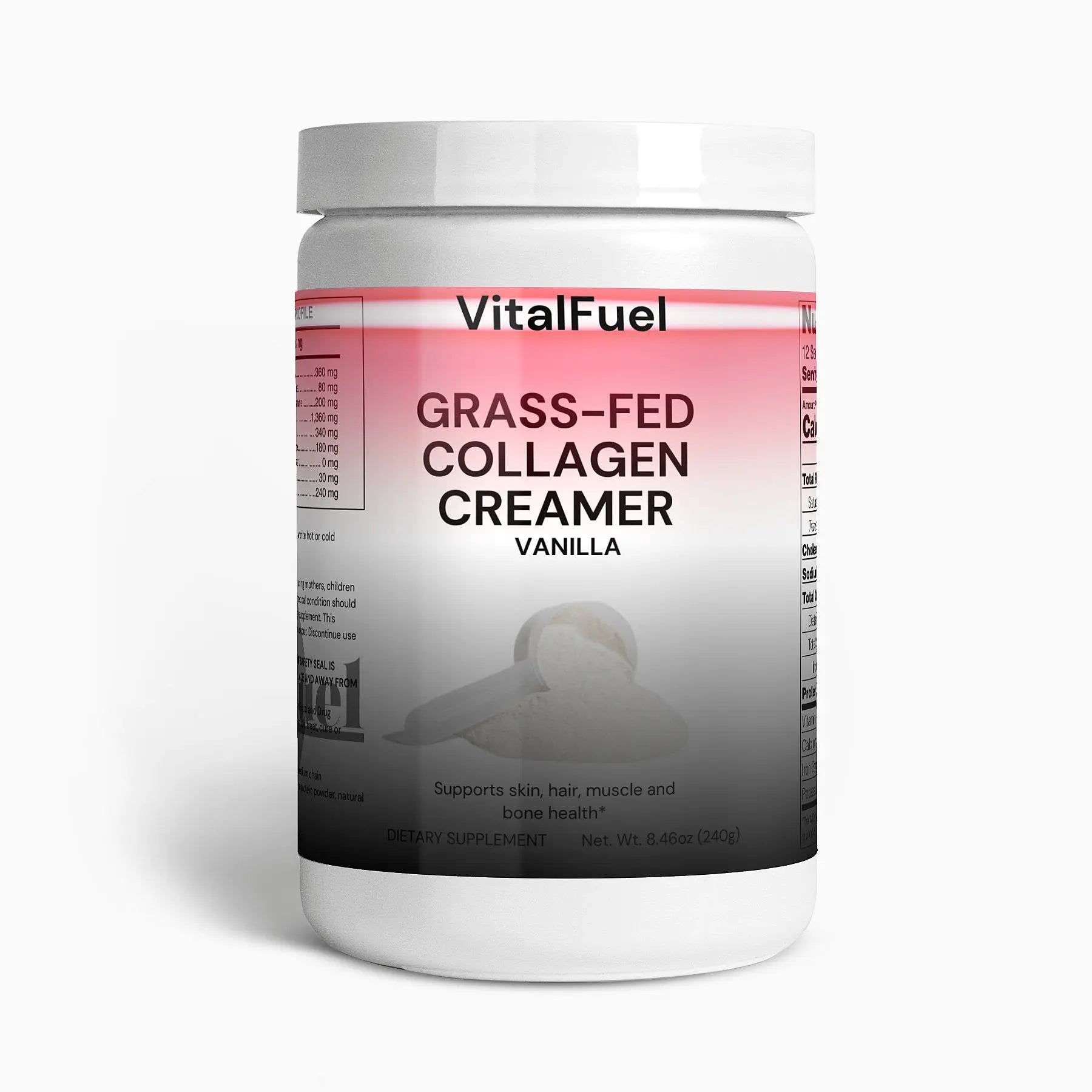 Grass-Fed Collagen Creamer (Vanilla) - Image #2